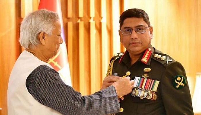 ‘সেনাবাহিনী পদক’ পেলেন সেনাপ্রধান