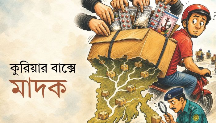 নজরদারির ঘাটতিতে কুরিয়ারে বাড়ছে মাদকের চালান